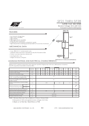 SF27 Datasheet PDF Jinan Jing Heng Electronics Co., Ltd.