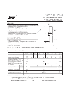 1S20 Datasheet PDF Jinan Jing Heng Electronics Co., Ltd.