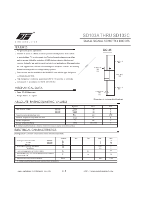 SD103A Datasheet PDF Jinan Jing Heng Electronics Co., Ltd.
