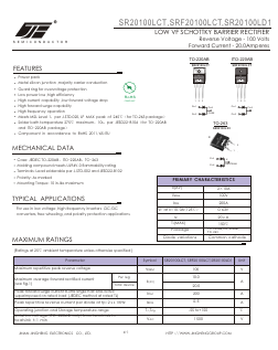 SR20100LCT Datasheet PDF Jinan Jing Heng Electronics Co., Ltd.