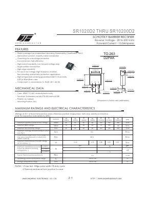 SR10100D2 Datasheet PDF Jinan Jing Heng Electronics Co., Ltd.