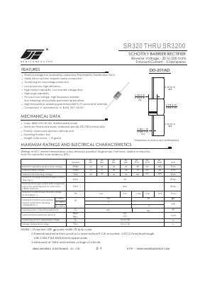 SR3200 Datasheet PDF Jinan Jing Heng Electronics Co., Ltd.