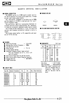 NJU6322XE Datasheet PDF Japan Radio Corporation 