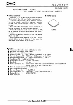 NJU6467F Datasheet PDF Japan Radio Corporation 
