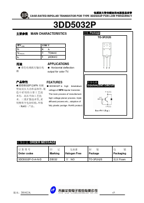 3DD5032P-O-A-N-D Datasheet PDF JILIN SINO-MICROELECTRONICS CO., LTD.
