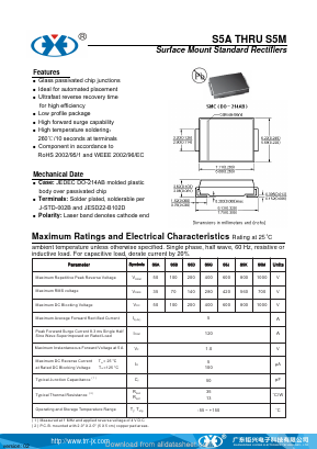 S5D Datasheet PDF Guangzhou Juxing Electronic Co., Ltd.