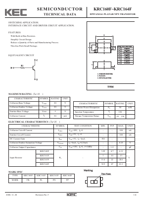 KRC161F Datasheet PDF KEC