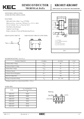 KRC682T Datasheet PDF KEC