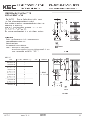KIA78D12F Datasheet PDF KEC