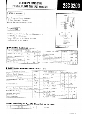 2SC3203 Datasheet PDF KEC