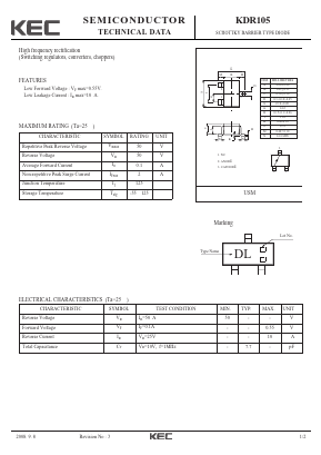 KDR105 Datasheet PDF KEC