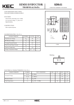 KDR411 Datasheet PDF KEC