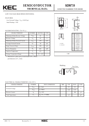 KDR728 Datasheet PDF KEC