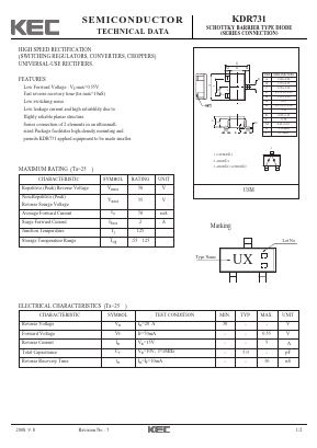 KDR731 Datasheet PDF KEC