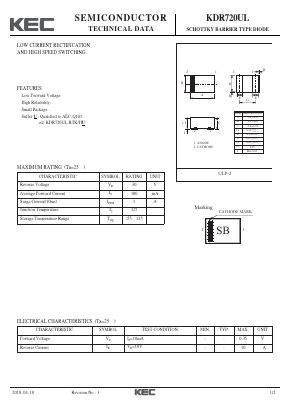 KDR720UL Datasheet PDF KEC