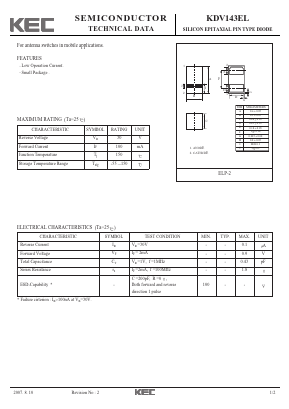 KDV143EL Datasheet PDF KEC
