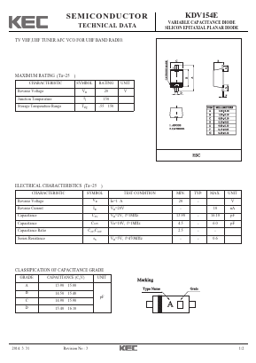 KDV154E Datasheet PDF KEC