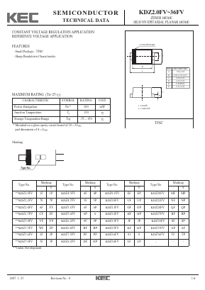 KDZ9.1FV Datasheet PDF KEC
