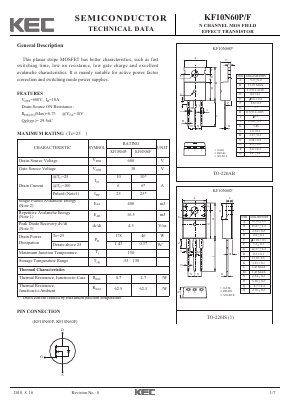 KF10N60F Datasheet PDF KEC