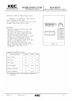 KIA2057N Datasheet PDF KEC