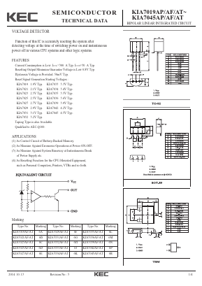 KIA7042AT Datasheet PDF KEC