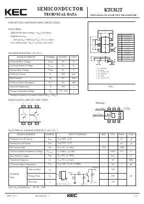 KTC812T Datasheet PDF KEC