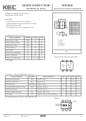 KTC812U Datasheet PDF KEC