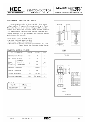 KIA78DS05BF Datasheet PDF KEC