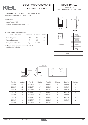 KDZ4.3V Datasheet PDF KEC