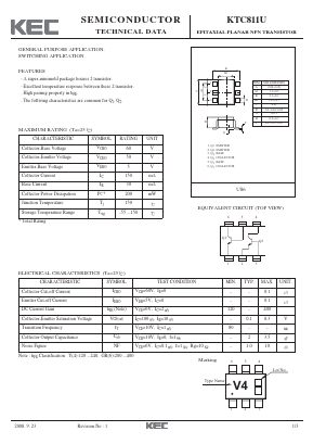 KTC811U Datasheet PDF KEC