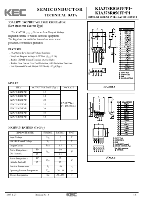 KIA378R030PI Datasheet PDF KEC