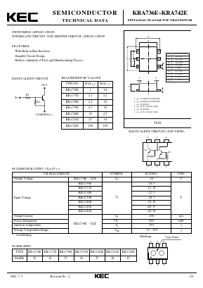KRA740E Datasheet PDF KEC