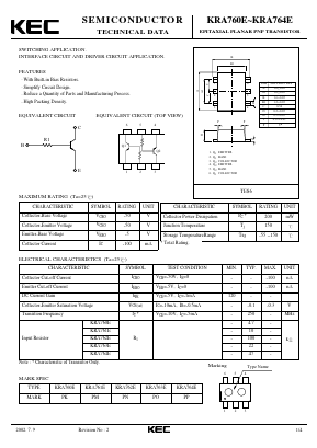 KRA760E Datasheet PDF KEC