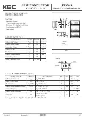 KTA2014 Datasheet PDF KEC