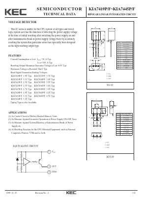 KIA7427F Datasheet PDF KEC