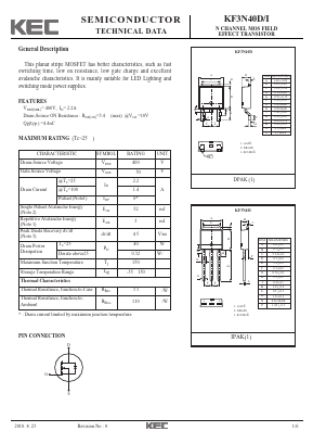 KF3N40D Datasheet PDF KEC