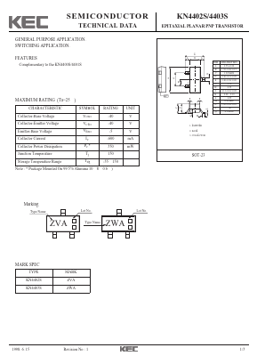 KN4402S Datasheet PDF KEC