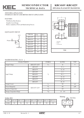 KRC420V Datasheet PDF KEC
