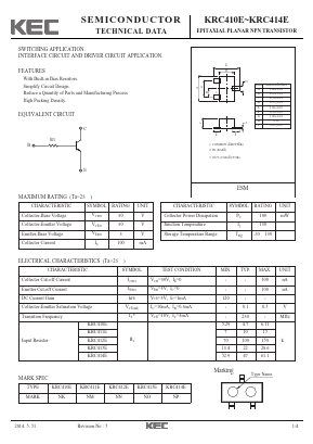 KRC410E Datasheet PDF KEC