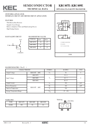 KRC407E Datasheet PDF KEC