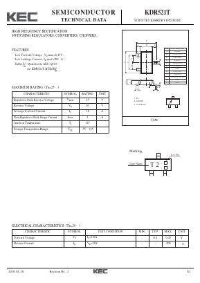 KDR521T Datasheet PDF KEC