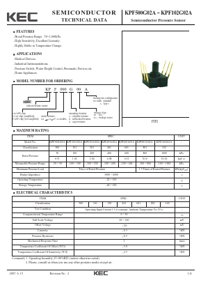 KPF102G02A Datasheet PDF KEC