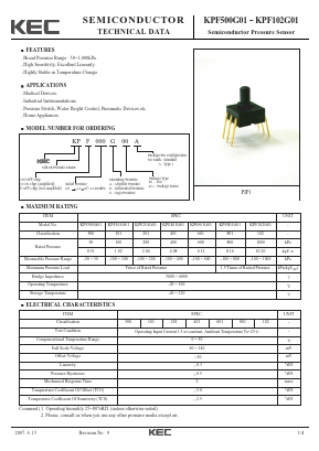 KPF801G01 Datasheet PDF KEC