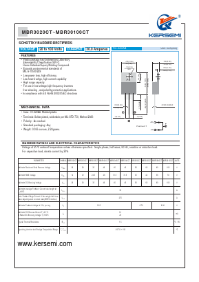 MBR3040CT Datasheet PDF Kersemi Electronic Co., Ltd.