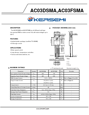 AC03DSMA Datasheet PDF Kersemi Electronic Co., Ltd.