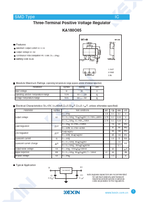 KA180O05 Datasheet PDF KEXIN Industrial