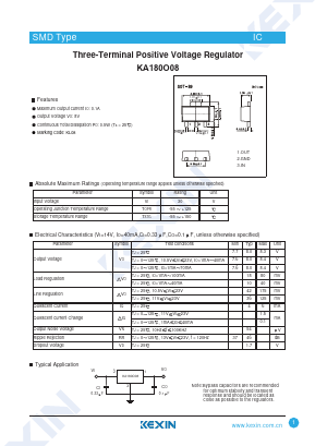 KA180O08 Datasheet PDF KEXIN Industrial