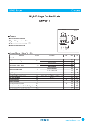 BAW101S Datasheet PDF KEXIN Industrial