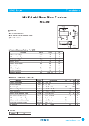 2SC4852 Datasheet PDF KEXIN Industrial