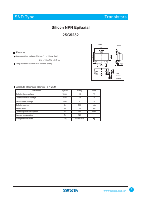 2SC5232 Datasheet PDF KEXIN Industrial